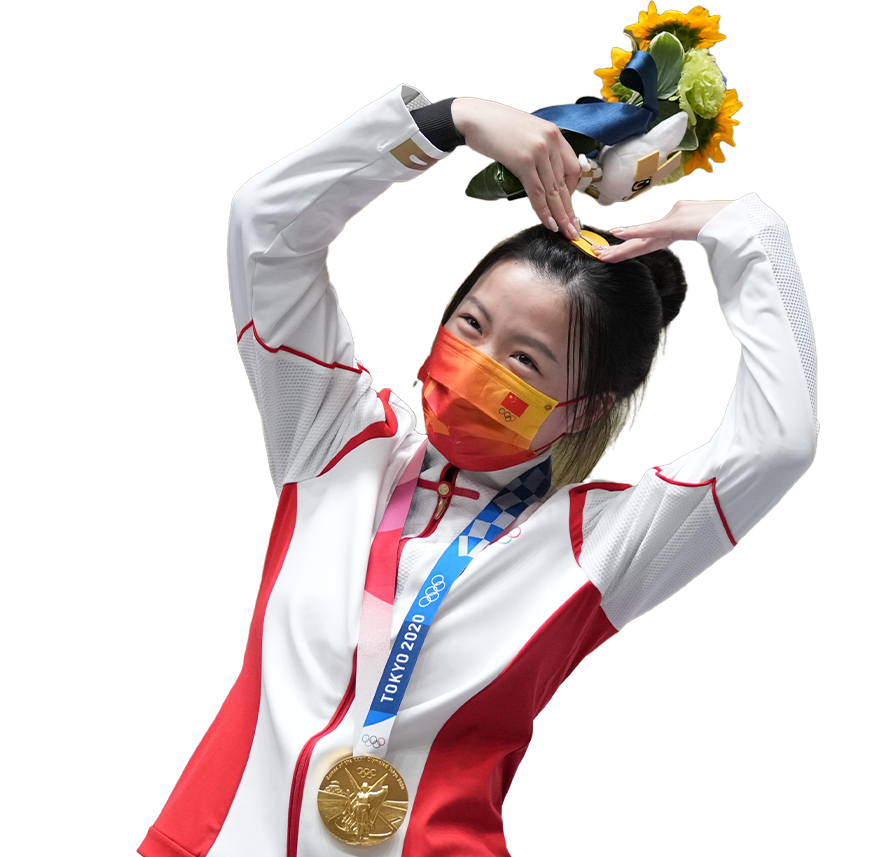 楊倩，追求一種極致的平靜楊 倩2020年東京奧運(yùn)會(huì)射擊女子10米氣步槍項(xiàng)目冠軍2020年東京奧運(yùn)會(huì)10米氣步槍混合團(tuán)體冠軍